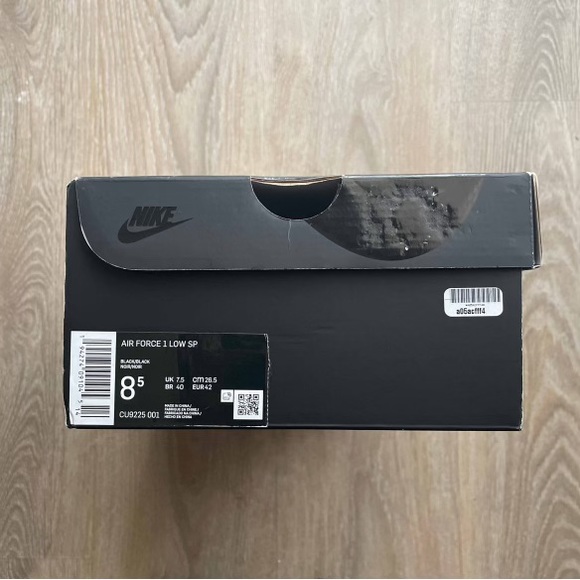 SOLD - SUPREME x AIR FORCE 1 LOW ‘LOGO BOX - BL VX ACK’ - Picture 3 of 9